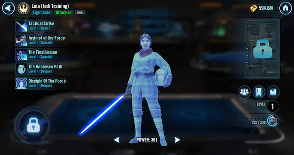 Leia Jedi Training - SWGoH