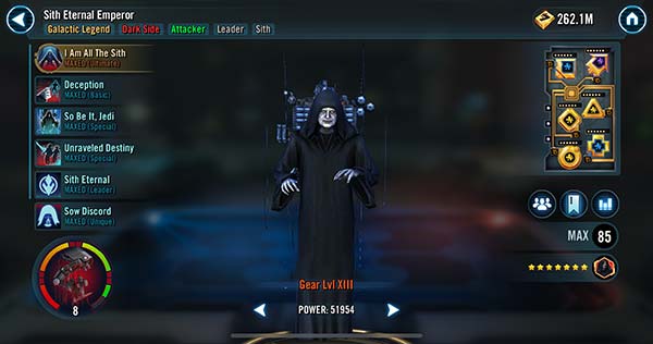 Sith Eternal Emperor - SWGoH