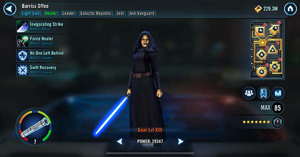 Barriss Offee - SWGoH