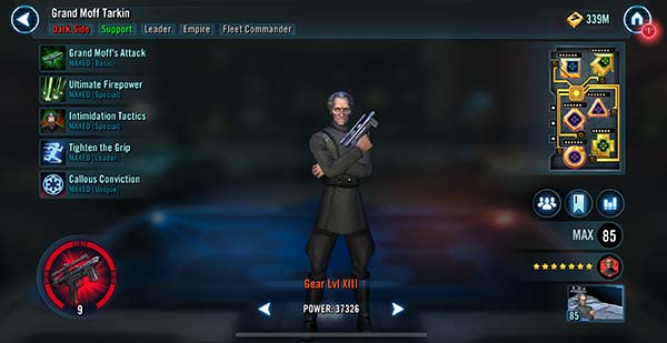 Grand Moff Tarkin - SWGoH