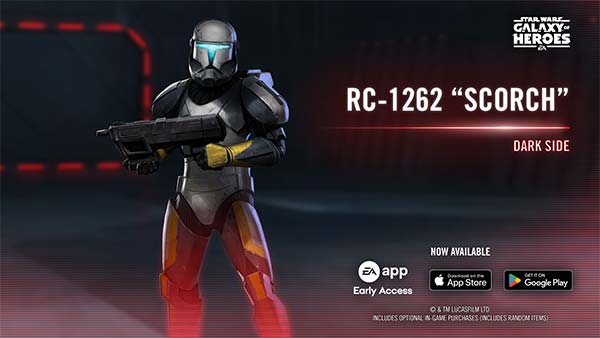 RC-1262 "Scorch" - SWGoH mods