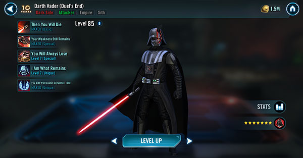 SWGoH: Darth Vader Duel's End