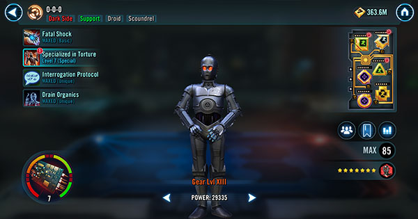 Triple Zero 0-0-0 Mods SWGoH