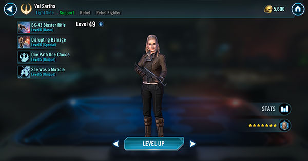 Vel Sartha mods - SWGoH